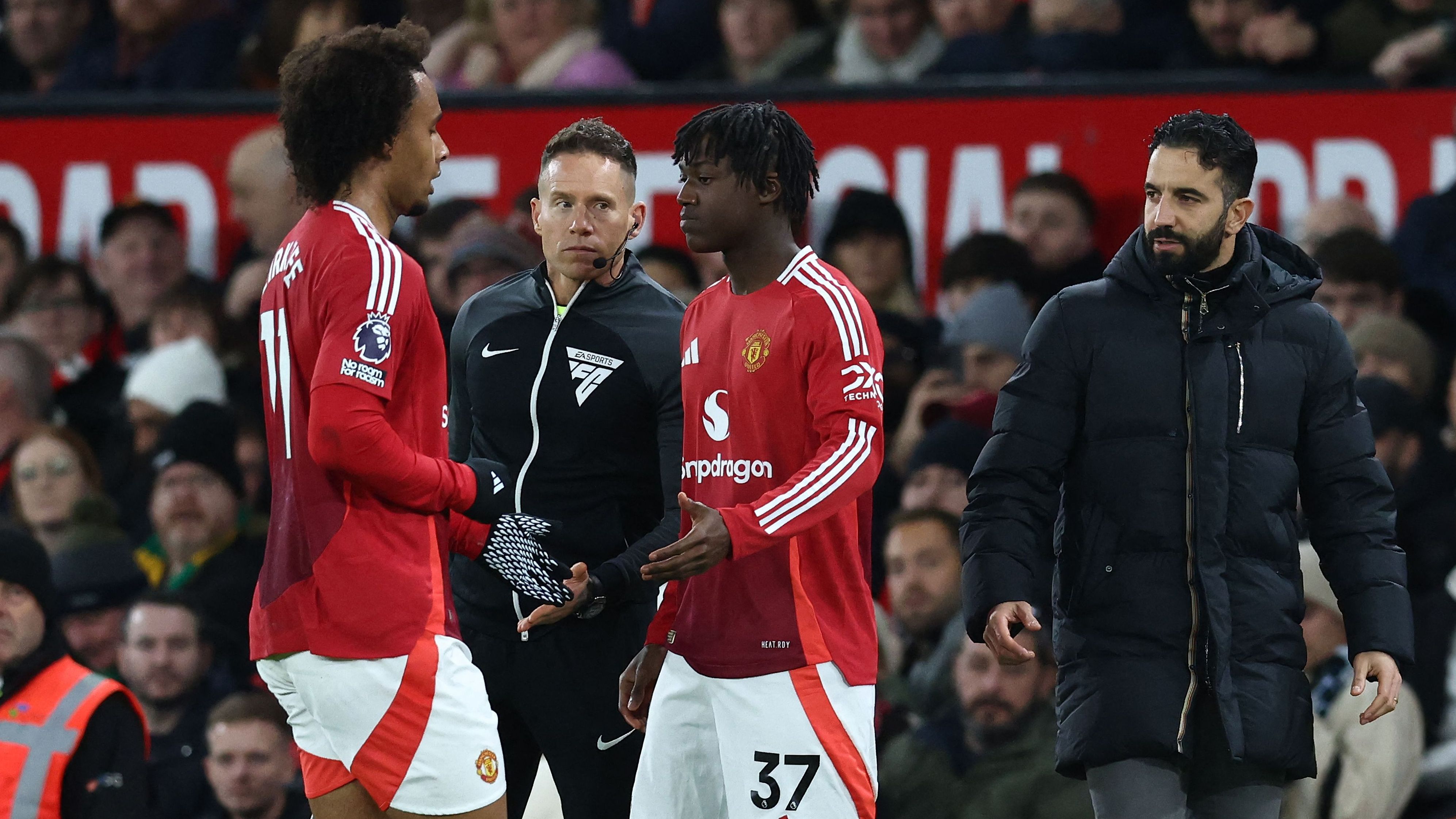 Ruben Amorim Emphasizes Manchester United’s Priorities in January Transfer Updates for Underutilized Talents Kobbie Mainoo and Joshua Zirkzee