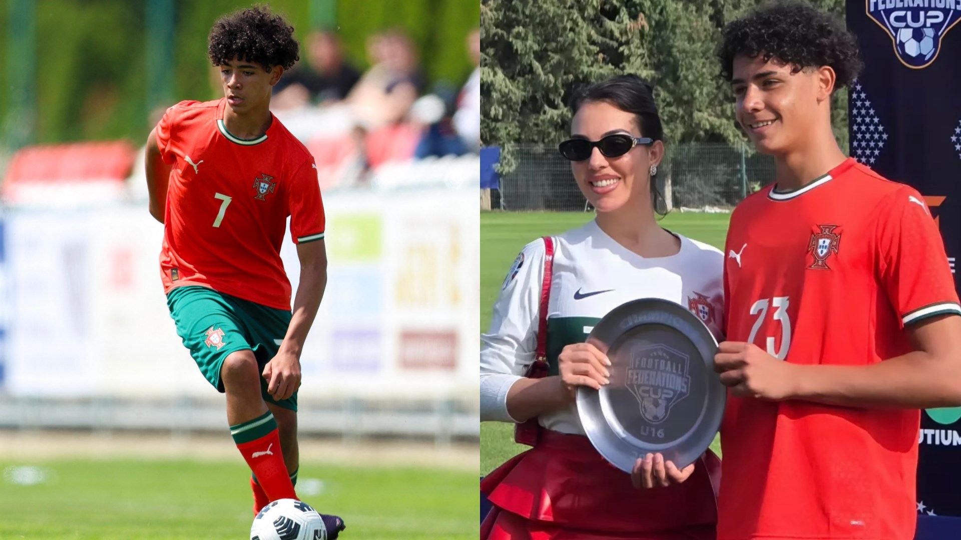 Cristiano Ronaldo’s Son Aids Portugal U16 in Securing Federations Cup Victory Over England, Observed by Proud Mother Georgina Rodríguez